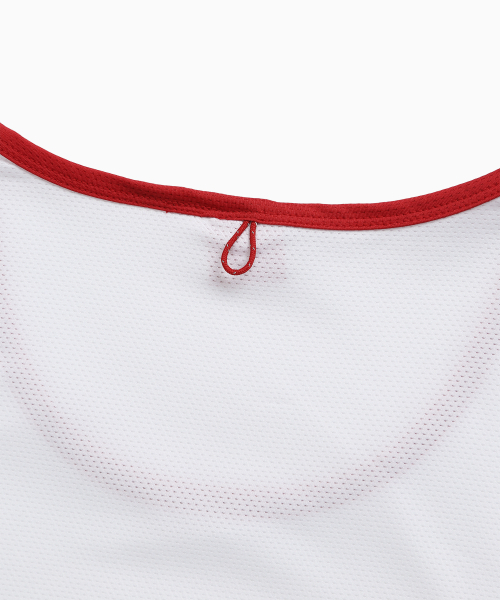 MENASOO(ミナス)の「MESH RUNNER CLUB SLEEVE_WHITE(Tシャツ/カットソー・レディース・ホワイト/ブラック/ライトグレー/ネイビー・F/SMALL/MEDIUM)」の16枚目の写真