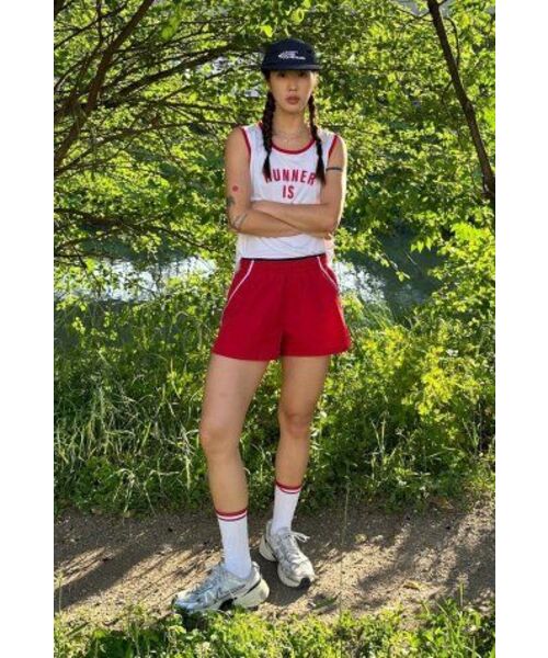 MENASOO(ミナス)の「MESH RUNNER CLUB SLEEVE_WHITE(Tシャツ/カットソー・レディース・ホワイト/ブラック/ライトグレー/ネイビー・F/SMALL/MEDIUM)」の20枚目の写真