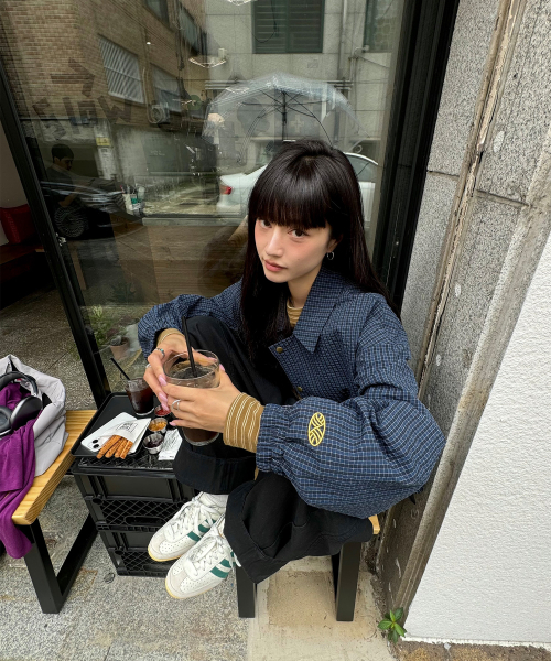 MENASOO(ミナス)の「MNS Classic Check Jacket_Navy(その他アウター・レディース・ネイビー・F)」の3枚目の写真