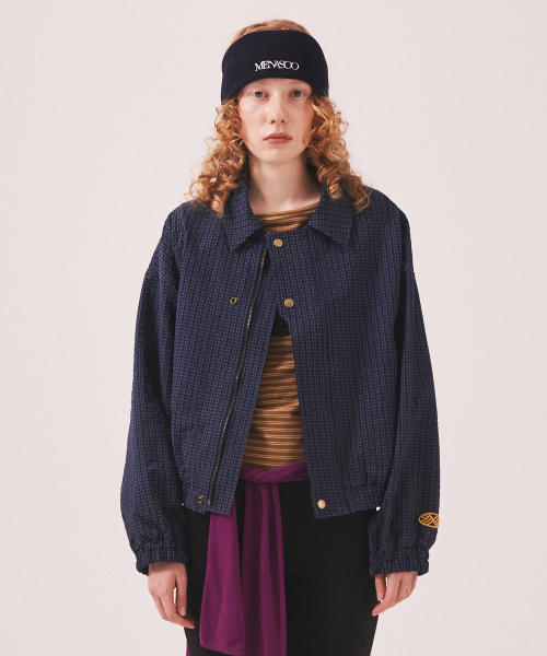 MENASOO(ミナス)の「MNS Classic Check Jacket_Navy(その他アウター・レディース・ネイビー・F)」の7枚目の写真