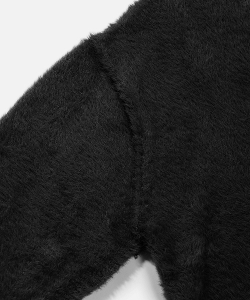 VASTIC(バスティック)の「ヘアリーリバースVネックニット_ブラック(ニット/セーター・メンズ・その他・MEDIUM/LARGE)」の5枚目の写真