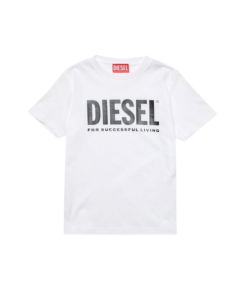 DIESEL KIDS（ディーゼルキッズ）の「DIESEL（ディーゼル）Kids & Junior ブランドロゴ半袖Tシャツカットソー（Tシャツ/カットソー・キッズ・ホワイト/ピンク/レッド/ブルー/ブラック・4Y/6Y/8Y/10Y/12Y/14Y/16Y）」の2枚目の写真