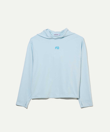 HWAHOP（ファファプ）の「(ACT03 オガム) サムズ クロップ フードパーカー SK（パーカー）」