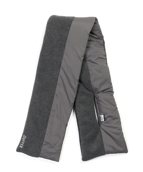 The DUFFER of ST.GEORGE（ザダファーオブセントジョージ）の「〔BLACK LABEL〕POLARTEC "CLASSIC200" MUFFLAR：ポーラテック マフラー（マフラー・メンズ・チャコールグレー/ブラック・F）」の6枚目の写真