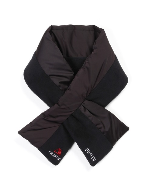 The DUFFER of ST.GEORGE（ザダファーオブセントジョージ）の「〔BLACK LABEL〕POLARTEC "CLASSIC200" MUFFLAR：ポーラテック マフラー（マフラー・メンズ・チャコールグレー/ブラック・F）」の3枚目の写真