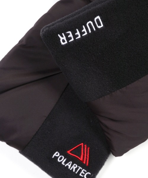 The DUFFER of ST.GEORGE（ザダファーオブセントジョージ）の「〔BLACK LABEL〕POLARTEC "CLASSIC200" MUFFLAR：ポーラテック マフラー（マフラー・メンズ・チャコールグレー/ブラック・F）」の7枚目の写真