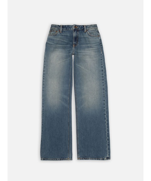 Nudie Jeans(ヌーディージーンズ)の「Nudie Jeans/ヌーディージーンズ Wide Heidi / ローウエストワイドレッグジーンズ / Summer Shadow(デニムパンツ・レディース・ライトインディゴブルー・25/27/28/29)」の1枚目の写真