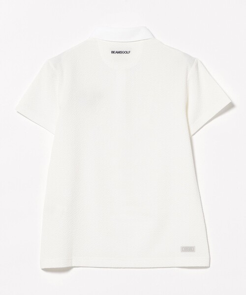 BEAMS GOLF(ビームスゴルフ)の「PURPLE LABEL / BROOKLYN サッカー ポロシャツ(ポロシャツ・レディース・ホワイト/サックスブルー・LARGE/MEDIUM/SMALL)」の16枚目の写真