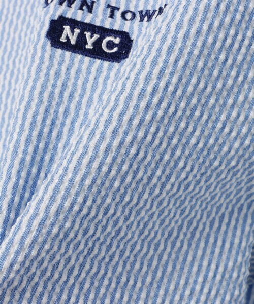 BEAMS GOLF(ビームスゴルフ)の「PURPLE LABEL / BROOKLYN サッカー ポロシャツ(ポロシャツ・レディース・ホワイト/サックスブルー・LARGE/MEDIUM/SMALL)」の20枚目の写真