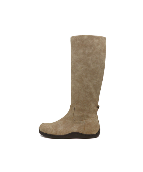 FOGGY MOODY(ポギムディ)の「Keen 0005-2. Rubber Sole High-Leg Boots - 3colors(ブーツ・レディース・ブラック/ブラウン/Beige・22.5cm/23cm/23.5cm/24cm/24.5cm/25cm)」の1枚目の写真