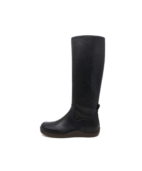 FOGGY MOODY(ポギムディ)の「Keen 0005-2. Rubber Sole High-Leg Boots - 3colors(ブーツ・レディース・ブラック/ブラウン/Beige・22.5cm/23cm/23.5cm/24cm/24.5cm/25cm)」の2枚目の写真
