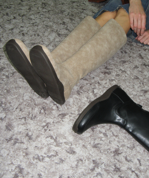 FOGGY MOODY(ポギムディ)の「Keen 0005-2. Rubber Sole High-Leg Boots - 3colors(ブーツ・レディース・ブラック/ブラウン/Beige・22.5cm/23cm/23.5cm/24cm/24.5cm/25cm)」の13枚目の写真