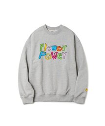 MNW（エムエヌダブリュー）の「FLOWER POWER CREWNECK M/GREY（スウェット）」