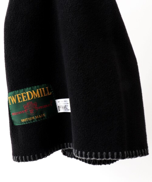 TWEED MILL（ツイードミル）の「【TWEEDMILL/ツイードミル】別注R/Sフリースマフラー50（マフラー・メンズ・チャコールグレー/ネイビー/ブラック/ライトブルー・FREE）」の10枚目の写真