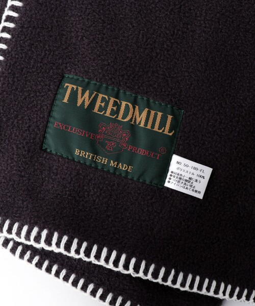 TWEED MILL（ツイードミル）の「【TWEEDMILL/ツイードミル】別注R/Sフリースマフラー50（マフラー・メンズ・チャコールグレー/ネイビー/ブラック/ライトブルー・FREE）」の12枚目の写真