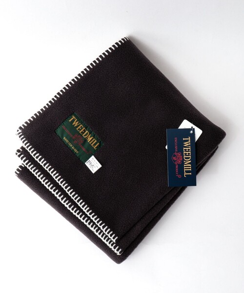 TWEED MILL（ツイードミル）の「【TWEEDMILL/ツイードミル】別注R/Sフリースマフラー50（マフラー・メンズ・チャコールグレー/ネイビー/ブラック/ライトブルー・FREE）」の13枚目の写真