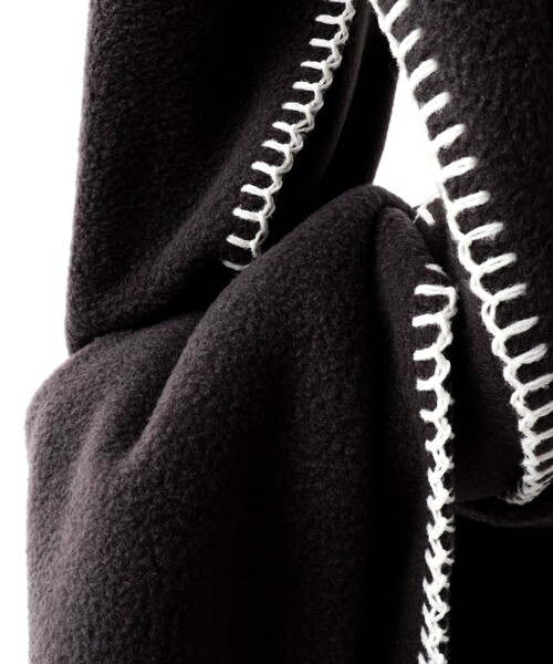 TWEED MILL（ツイードミル）の「【TWEEDMILL/ツイードミル】別注R/Sフリースマフラー50（マフラー・メンズ・チャコールグレー/ネイビー/ブラック/ライトブルー・FREE）」の19枚目の写真