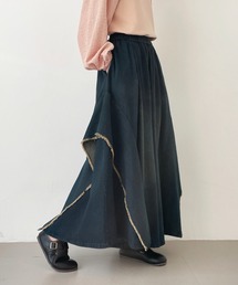 emi+ | アシメデザインデニムワイドスカパン(デニムパンツ)