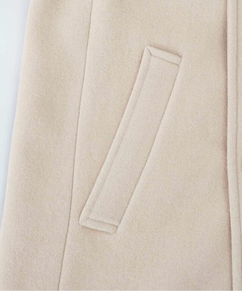 LUCA/LADY LUCK LUCA（ルカ/レディラックルカ）の「LC/LLL ハイネックロングウールコート/ダブルステンカラーコート（ステンカラーコート・レディース・ベージュ/ブラック・FREE）」の22枚目の写真