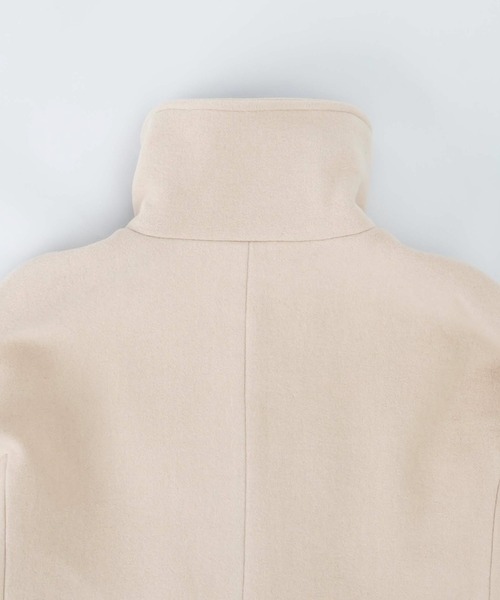 LUCA/LADY LUCK LUCA（ルカ/レディラックルカ）の「LC/LLL ハイネックロングウールコート/ダブルステンカラーコート（ステンカラーコート・レディース・ベージュ/ブラック・FREE）」の21枚目の写真