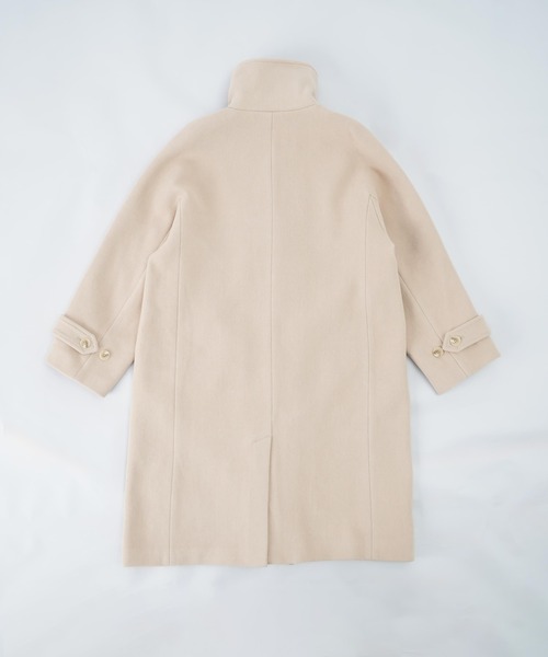 LUCA/LADY LUCK LUCA（ルカ/レディラックルカ）の「LC/LLL ハイネックロングウールコート/ダブルステンカラーコート（ステンカラーコート・レディース・ベージュ/ブラック・FREE）」の18枚目の写真