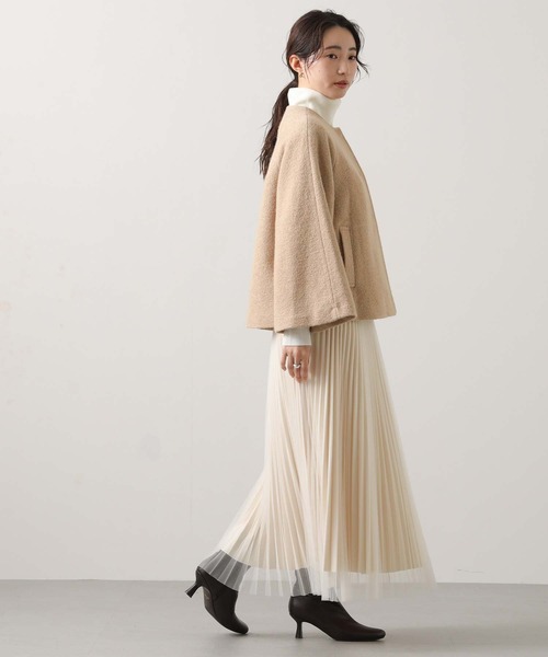 anana(アナナ)の「スリットハイネック前後2WAYニット(ニット/セーター・レディース・ネイビー/オフホワイト/レッド・FREE)」の13枚目の写真