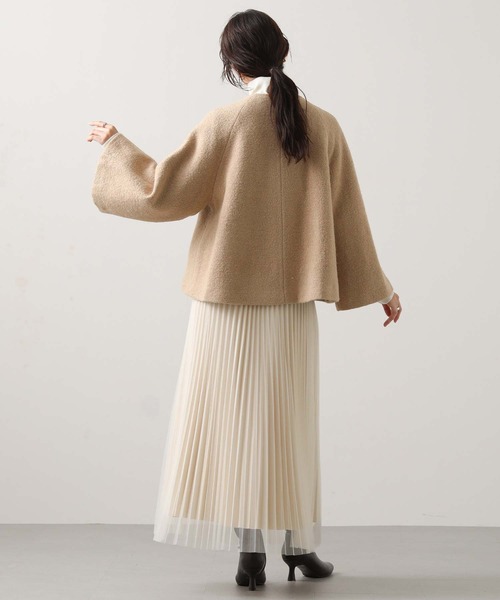 anana(アナナ)の「スリットハイネック前後2WAYニット(ニット/セーター・レディース・ネイビー/オフホワイト/レッド・FREE)」の14枚目の写真