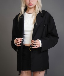 ACLENT テーラードジャケット　ブラック ブランド古着】ACLENT｜アクレントのテーラードジャケット（ブラック