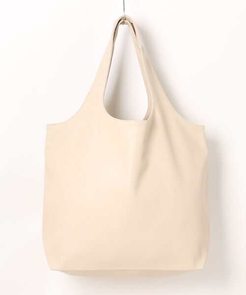 A.P.C.（アーペーセー）の「TOTE NINON（トートバッグ・メンズ・アイボリー/イエロー系その他/レッド・ONESIZE）」の4枚目の写真