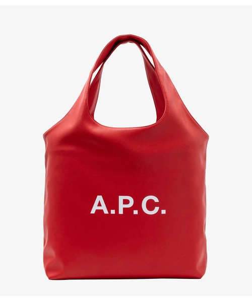 A.P.C.（アーペーセー）の「TOTE NINON（トートバッグ・メンズ・アイボリー/イエロー系その他/レッド・ONESIZE）」の3枚目の写真