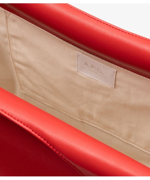 A.P.C.（アーペーセー）の「TOTE NINON（トートバッグ・メンズ・アイボリー/イエロー系その他/レッド・ONESIZE）」の10枚目の写真