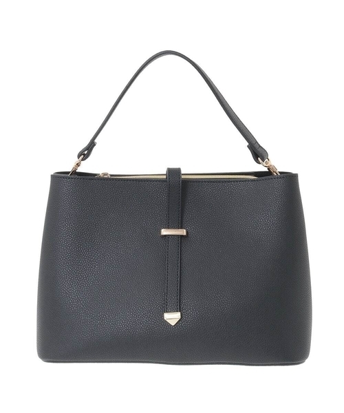 a.v.v(アーヴェヴェ)の「ビット調ハンドバッグ(トートバッグ・レディース・ブラック/アイボリー・38)」の14枚目の写真