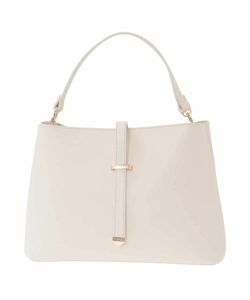 a.v.v(アーヴェヴェ)の「ビット調ハンドバッグ(トートバッグ・レディース・ブラック/アイボリー・38)」の15枚目の写真