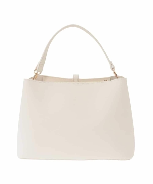 a.v.v(アーヴェヴェ)の「ビット調ハンドバッグ(トートバッグ・レディース・ブラック/アイボリー・38)」の17枚目の写真