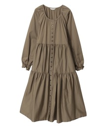 PINK HOUSE 長袖ワンピース カーキ×薄グリーン　シャツ一体型 PINK HOUSE（ピンクハウス）のファッション通販 - ZOZOTOWN（カラー