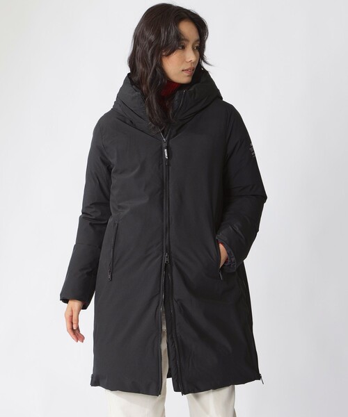 ECOALF（エコアルフ）の「MATI フーデッド コート / MATI JACKET WOMAN（その他アウター・レディース・ホワイト系その他/ブラック・XS/S）」の4枚目の写真