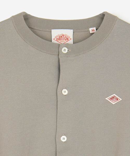 DANTON | ジャージーニット クルーネック長袖カーディガン WOMEN
