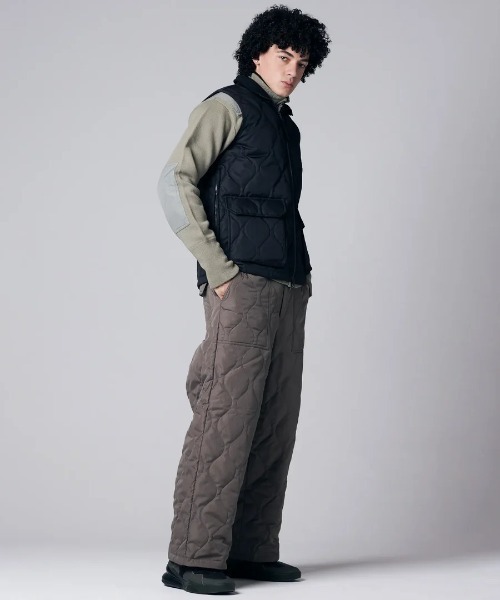 TAION(タイオン)の「【TAION】ミリタリー リブハイネックWジップ ダウンベスト / MILITARY W-ZIP LIB HI NECK DOWN VEST(ダウンジャケット/コート・メンズ・ブラック/ダークグレー・L/XL)」の10枚目の写真