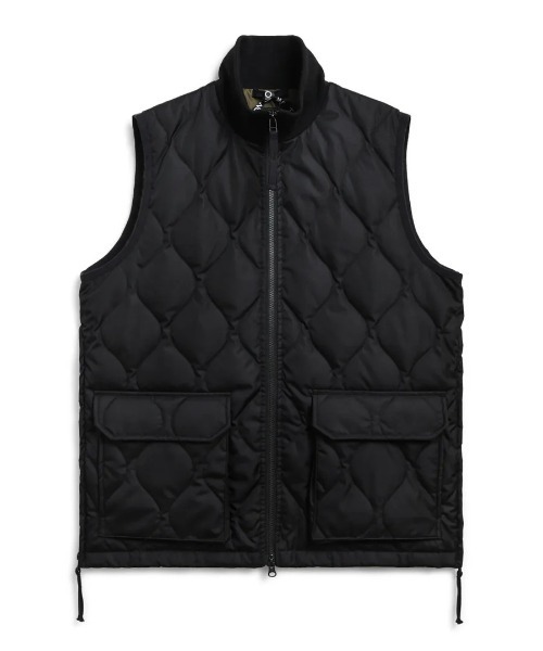 TAION(タイオン)の「【TAION】ミリタリー リブハイネックWジップ ダウンベスト / MILITARY W-ZIP LIB HI NECK DOWN VEST(ダウンジャケット/コート・メンズ・ブラック/ダークグレー・L/XL)」の6枚目の写真