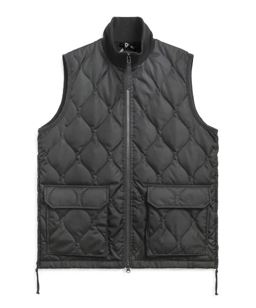 TAION(タイオン)の「【TAION】ミリタリー リブハイネックWジップ ダウンベスト / MILITARY W-ZIP LIB HI NECK DOWN VEST(ダウンジャケット/コート・メンズ・ブラック/ダークグレー・L/XL)」の5枚目の写真
