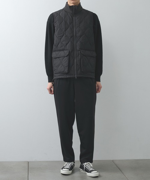 TAION(タイオン)の「【TAION】ミリタリー リブハイネックWジップ ダウンベスト / MILITARY W-ZIP LIB HI NECK DOWN VEST(ダウンジャケット/コート・メンズ・ブラック/ダークグレー・L/XL)」の18枚目の写真