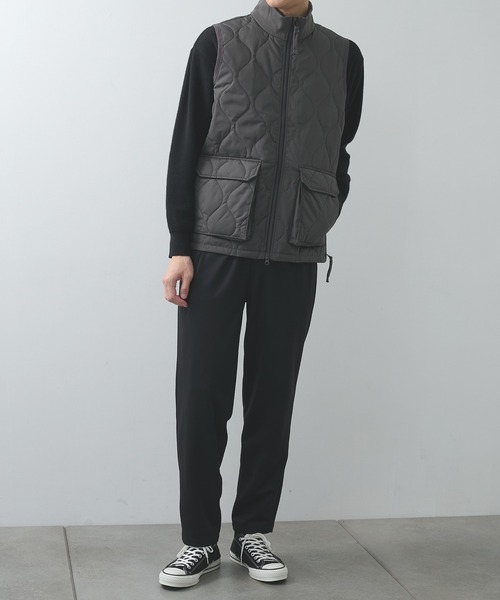 TAION(タイオン)の「【TAION】ミリタリー リブハイネックWジップ ダウンベスト / MILITARY W-ZIP LIB HI NECK DOWN VEST(ダウンジャケット/コート・メンズ・ブラック/ダークグレー・L/XL)」の15枚目の写真
