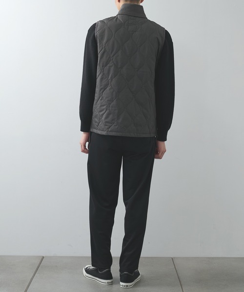 TAION(タイオン)の「【TAION】ミリタリー リブハイネックWジップ ダウンベスト / MILITARY W-ZIP LIB HI NECK DOWN VEST(ダウンジャケット/コート・メンズ・ブラック/ダークグレー・L/XL)」の13枚目の写真