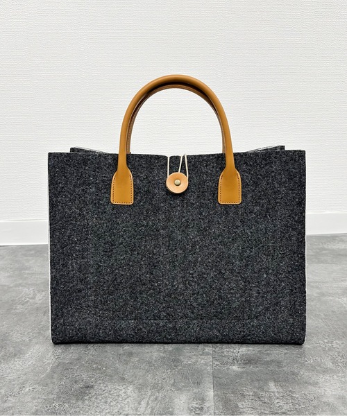 Nostalgic Garage:70'SFELT TOTE BAG:70年代フェルト リス刺繍 トート