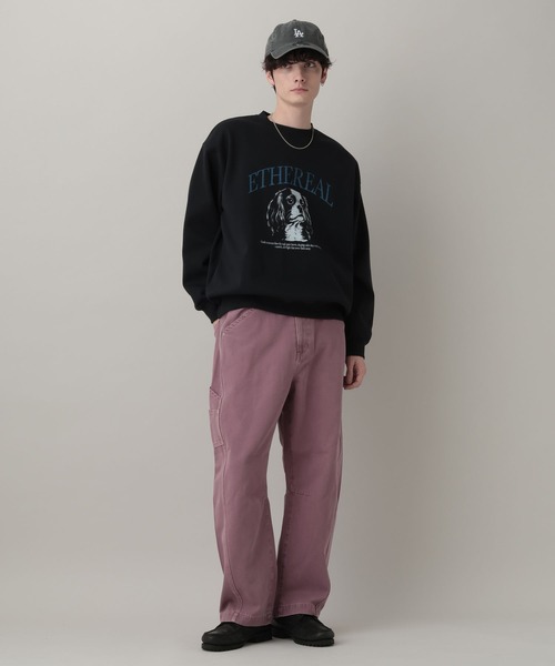 RAGEBLUE(レイジブルー)の「Dog Illustration Print Sweat/DOGイラストプリントスウェット(スウェット・メンズ・レッド/グレー系その他/ブラック・LARGE/MEDIUM)」の4枚目の写真
