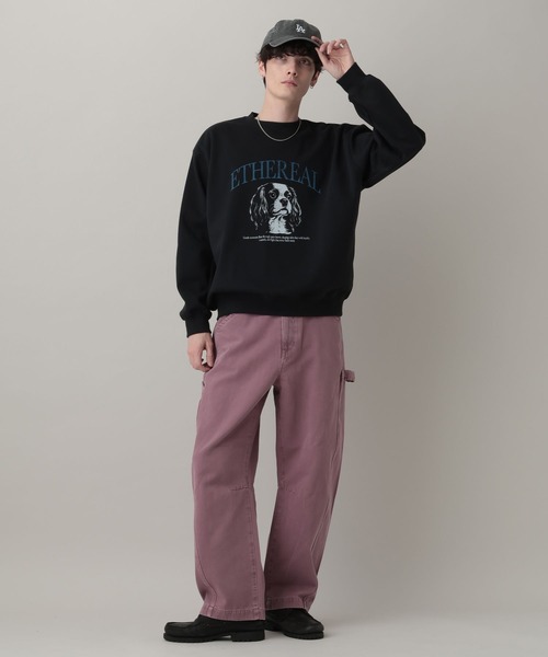 RAGEBLUE(レイジブルー)の「Dog Illustration Print Sweat/DOGイラストプリントスウェット(スウェット・メンズ・レッド/グレー系その他/ブラック・LARGE/MEDIUM)」の5枚目の写真