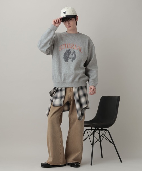 RAGEBLUE(レイジブルー)の「Dog Illustration Print Sweat/DOGイラストプリントスウェット(スウェット・メンズ・レッド/グレー系その他/ブラック・LARGE/MEDIUM)」の21枚目の写真