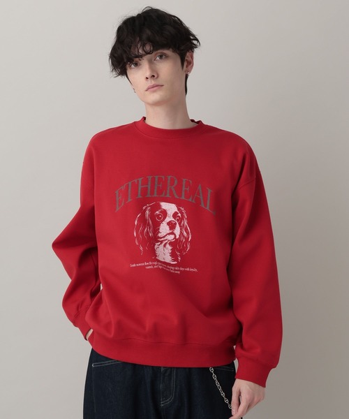 RAGEBLUE(レイジブルー)の「Dog Illustration Print Sweat/DOGイラストプリントスウェット(スウェット・メンズ・レッド/グレー系その他/ブラック・LARGE/MEDIUM)」の17枚目の写真