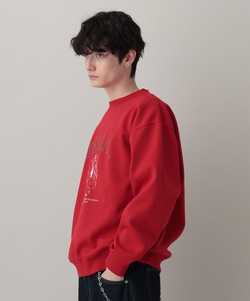RAGEBLUE(レイジブルー)の「Dog Illustration Print Sweat/DOGイラストプリントスウェット(スウェット・メンズ・レッド/グレー系その他/ブラック・LARGE/MEDIUM)」の18枚目の写真