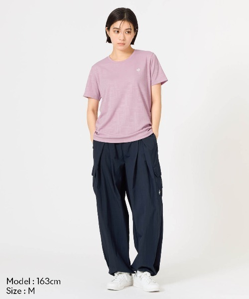 le coq sportif(ルコックスポルティフ)の「【はっ水】ナイロンワッシャーカーゴパンツ(カーゴパンツ・レディース・ネイビー/ピンク・XL/L/M/S)」の4枚目の写真